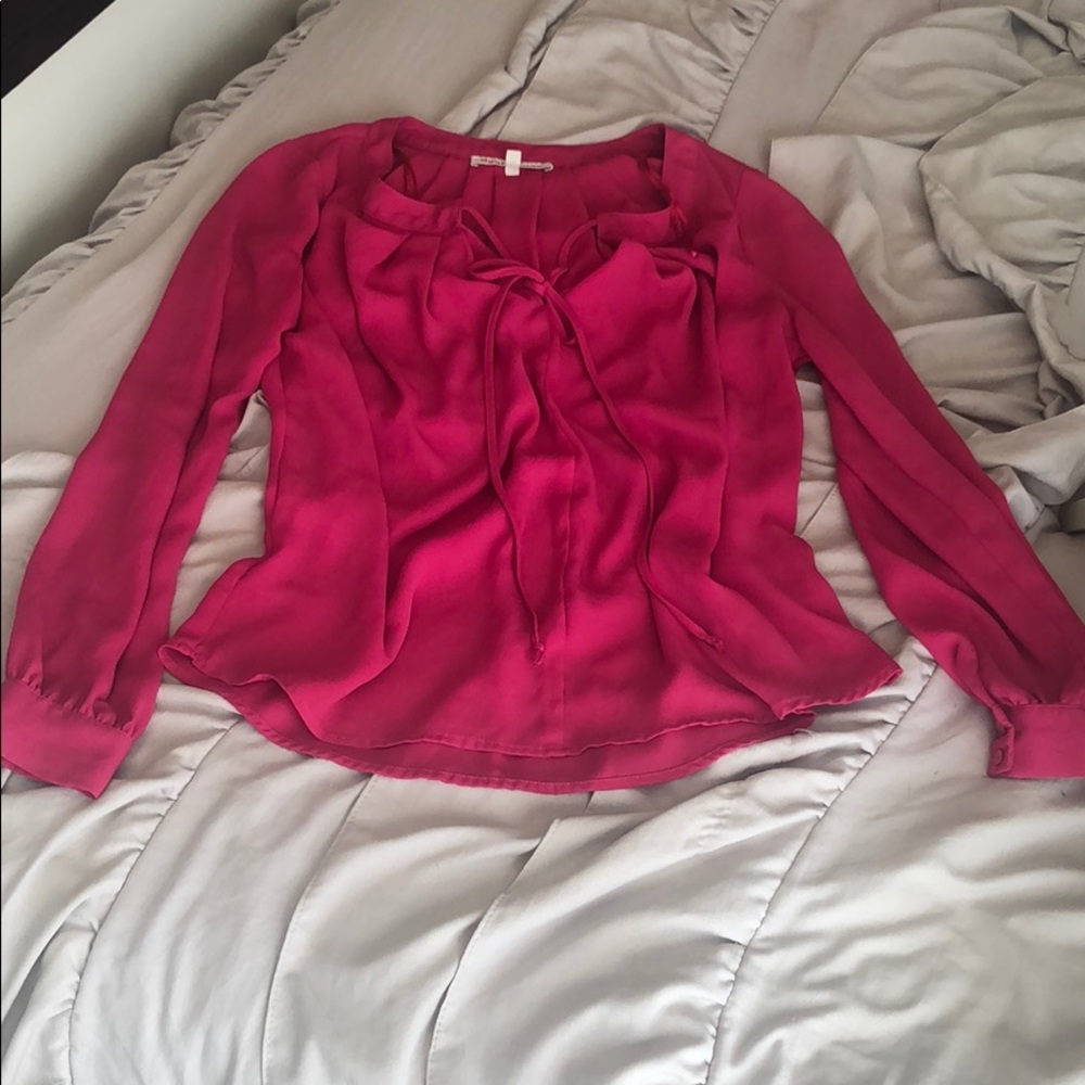 Daniel Rainn Sheer LS Blouse
